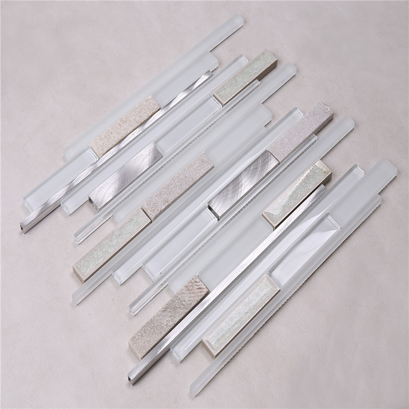 Nhà máy HSD124 Direct Ocean Blue Crystal Glass Dải khảm
